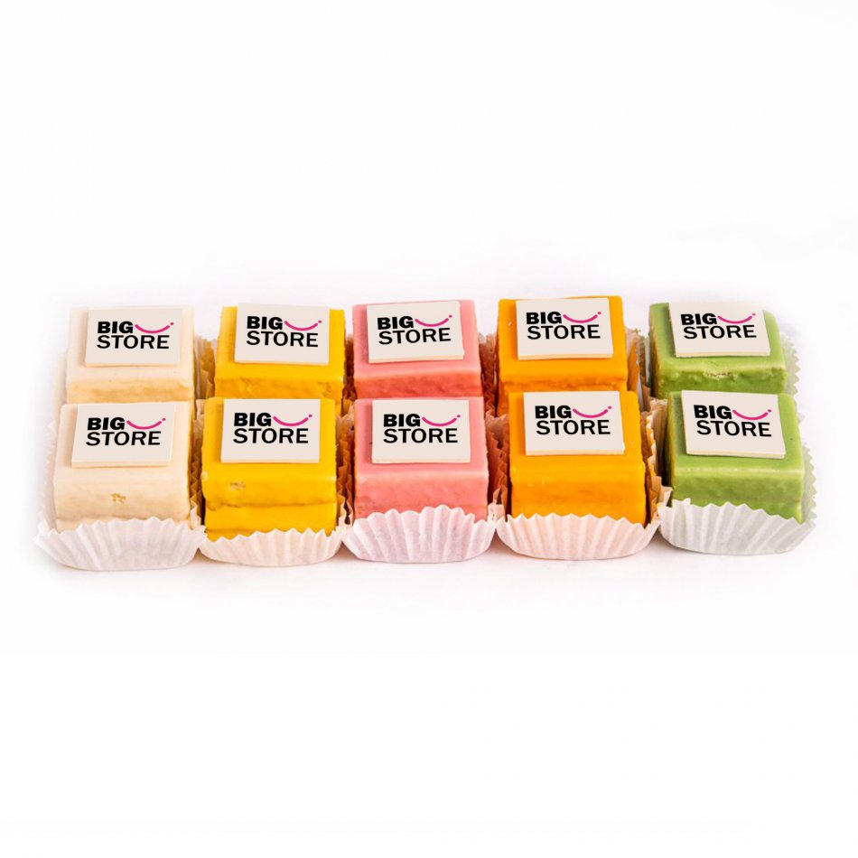 Petit Fours met logo/foto 10 stuks