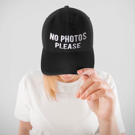 Baseball Cap No Photos Please