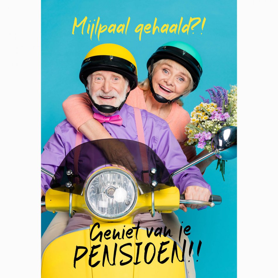 Pensioen Scooter Mijlpaal Gehaald