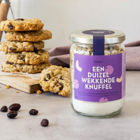 Pineut Koek Haverkoekjes Cranberry-cashew