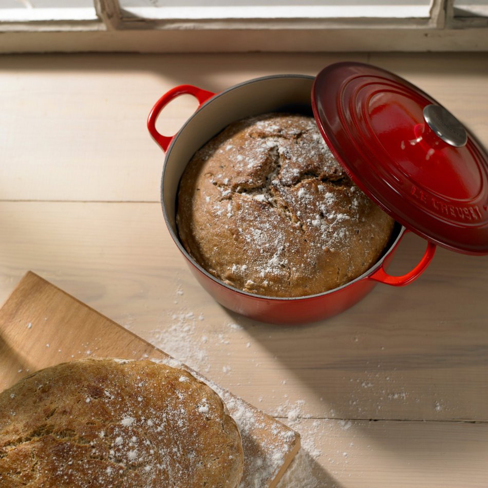 Braadpan Rond Kersenrood