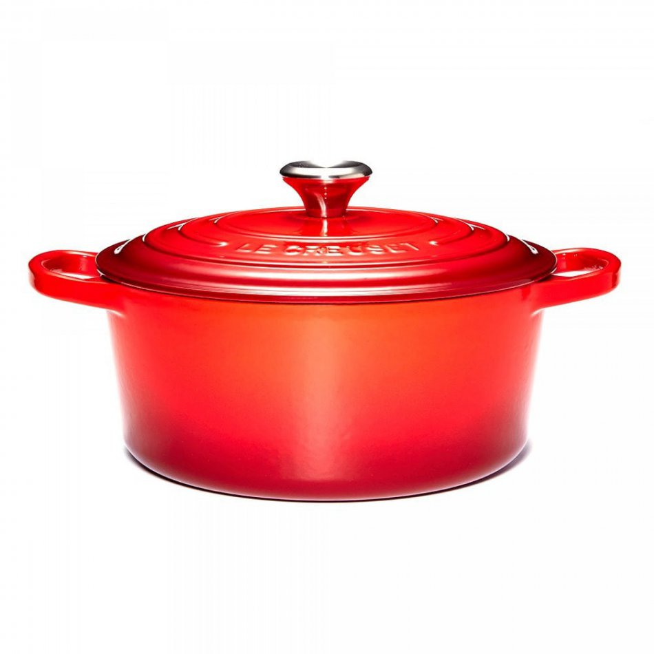 Braadpan Rond Kersenrood