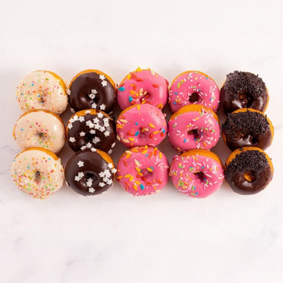 Mini Donuts assortiment 15 stuks 
