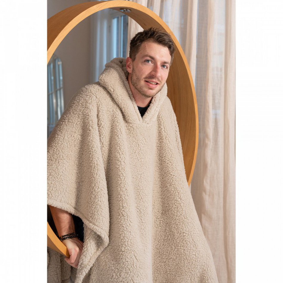 Cosy Hoodie Sherpa beige