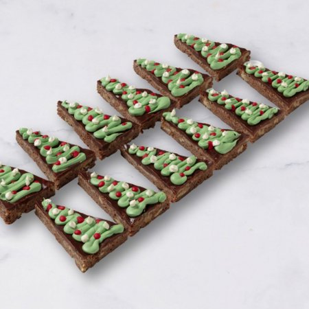 Kerstboom Brownies 12 stuks