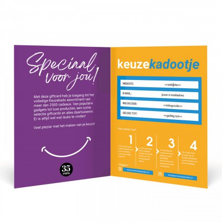 Keuzekado Giftcard 35 euro