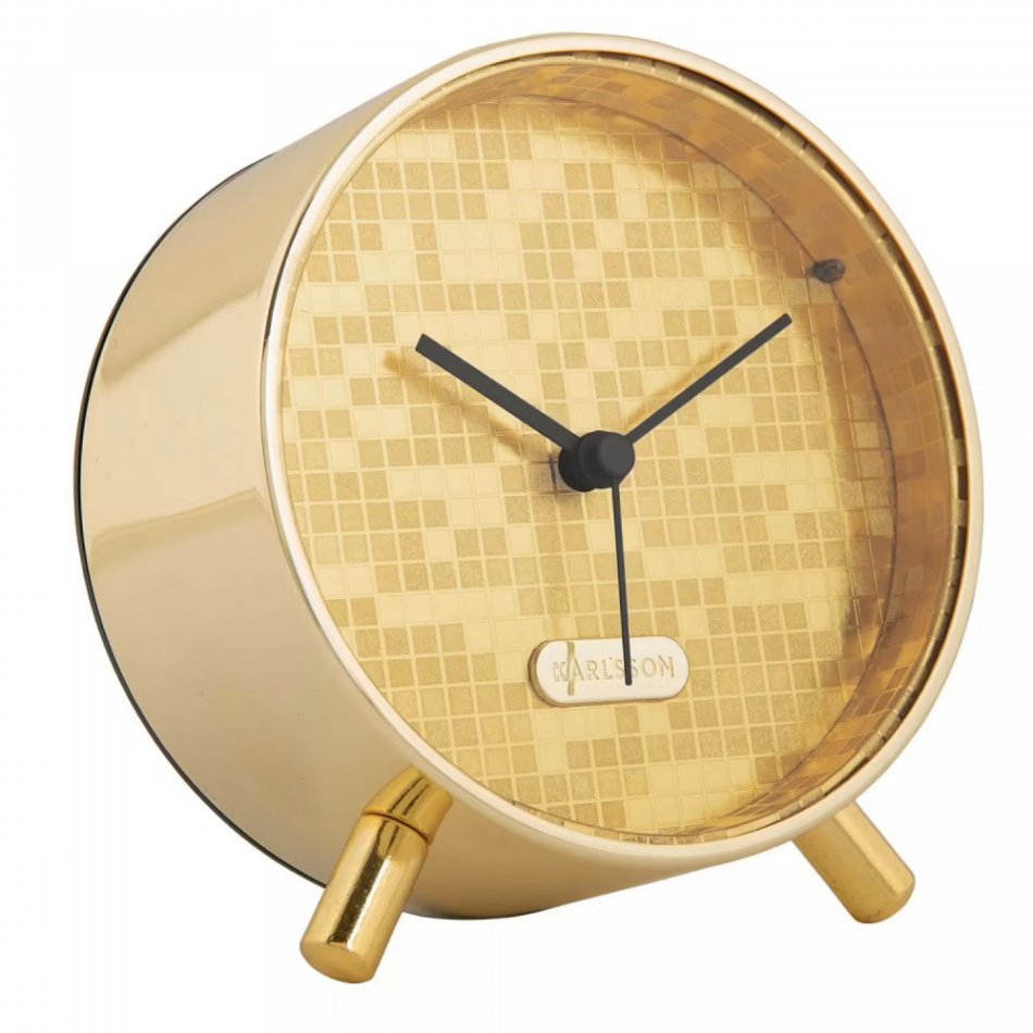 Alarm Clock Disco Gold