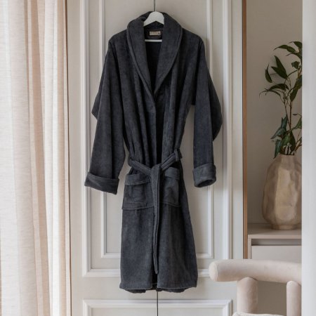 Badjas Home Robe L-XL antraciet Unisex