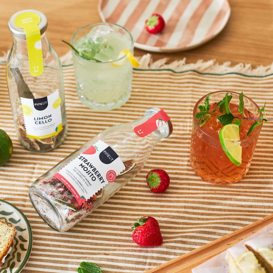 Pineut Cocktail giftpack Strawberry Mojito & Limoncello